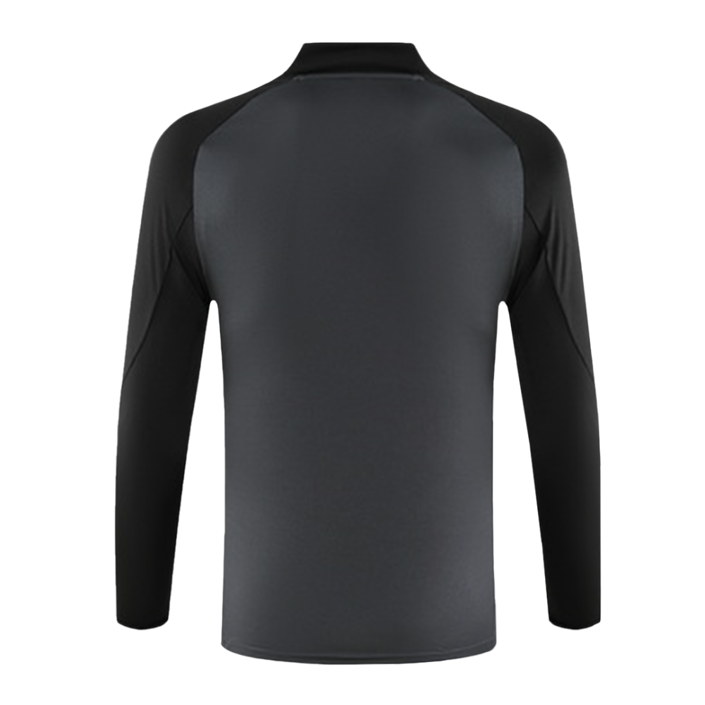 Manchester United 1/2 Zipper Sweat Kit (Top+Pants) Black 2024/25