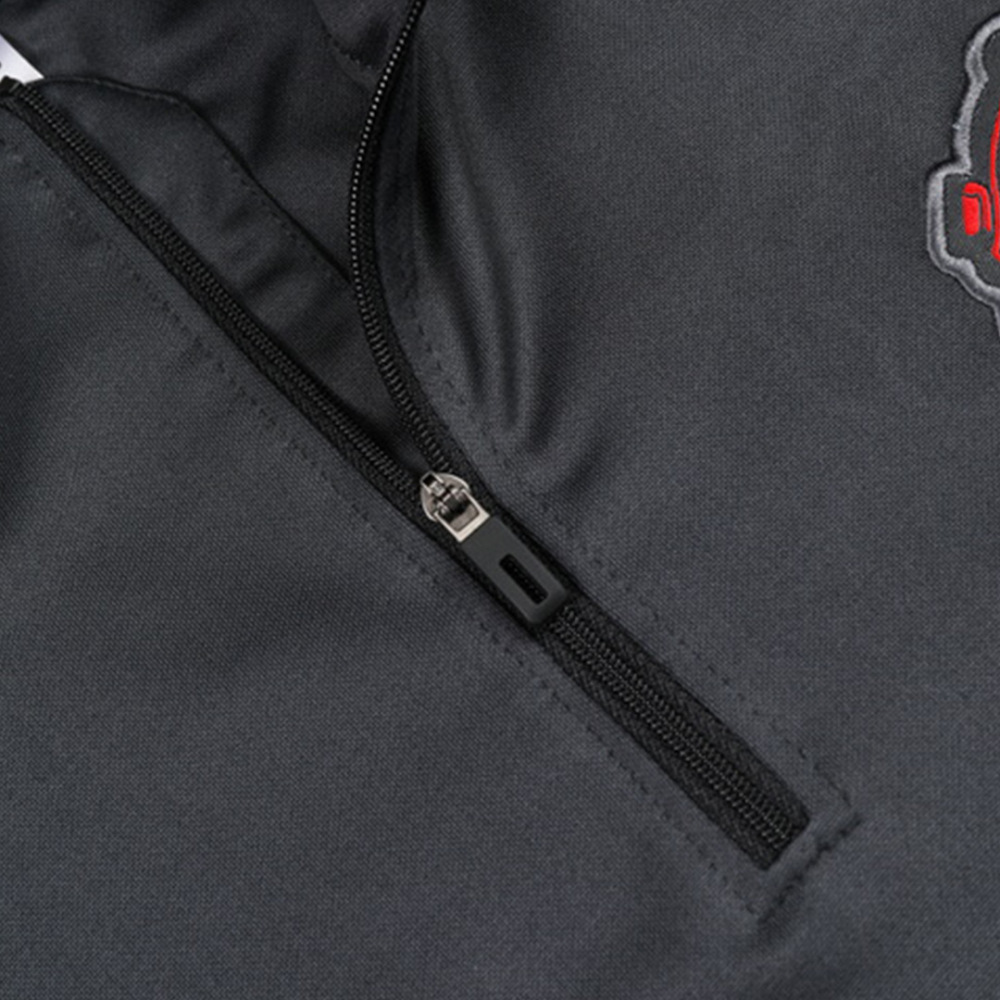 Manchester United 1/2 Zipper Sweat Kit (Top+Pants) Black 2024/25