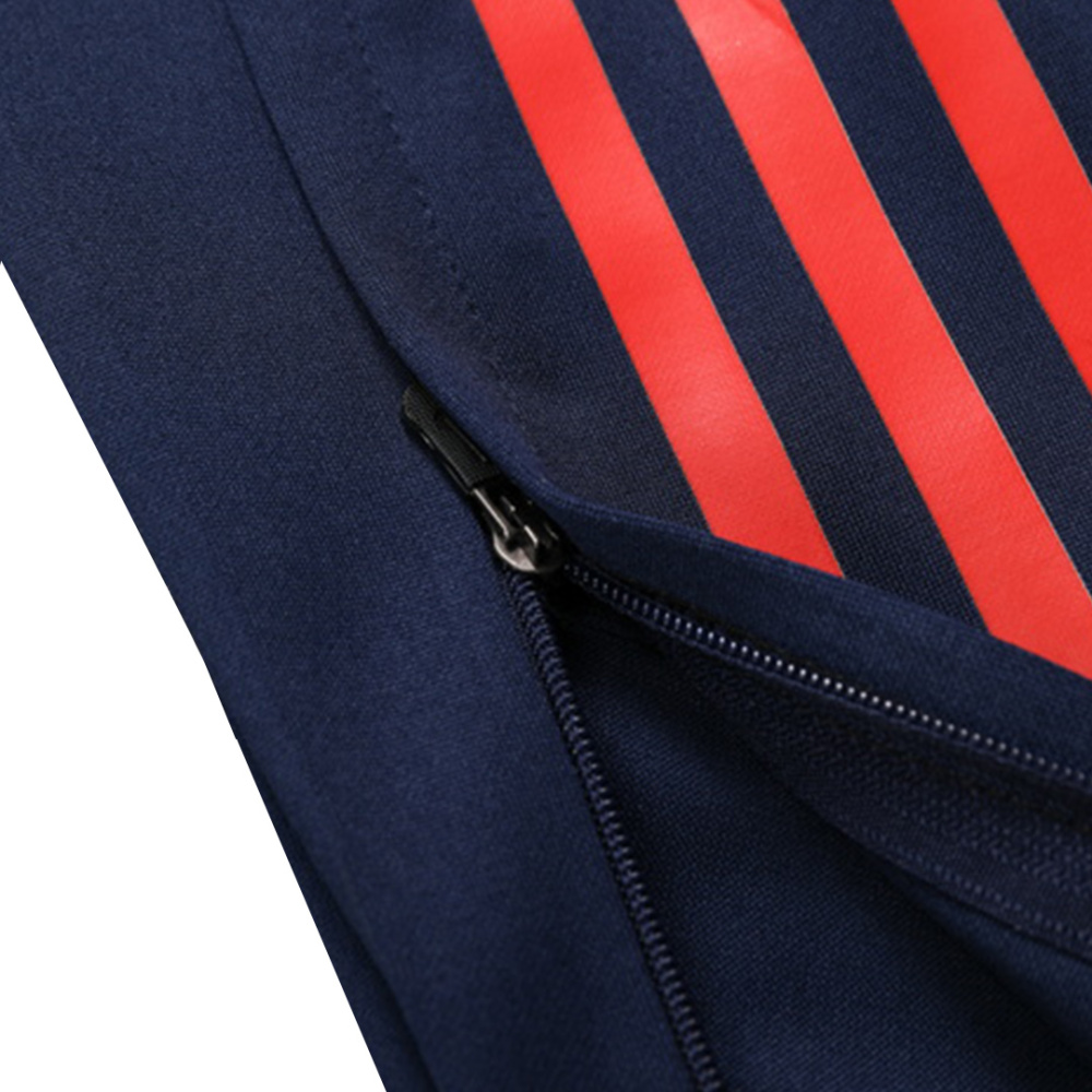 Kids Manchester United 1/2 Zipper Sweat Kit (Top+Pants) Red 2024/25