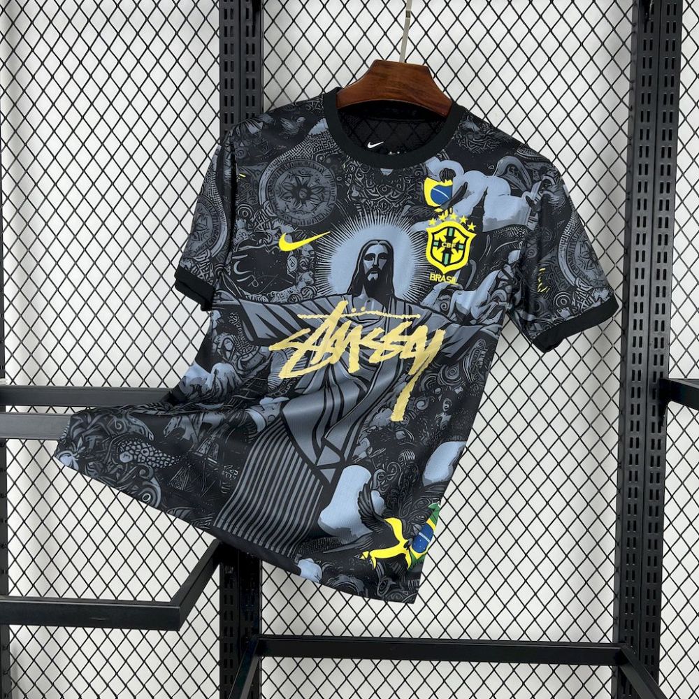 Brazil Soccer Jersey Jesus Custom Shirt 2024