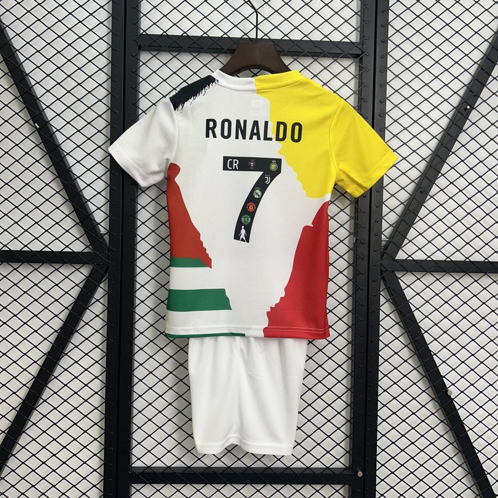 Cristiano Ronaldo Commemorative Edition Kids Kit Jersey+Shorts 2025