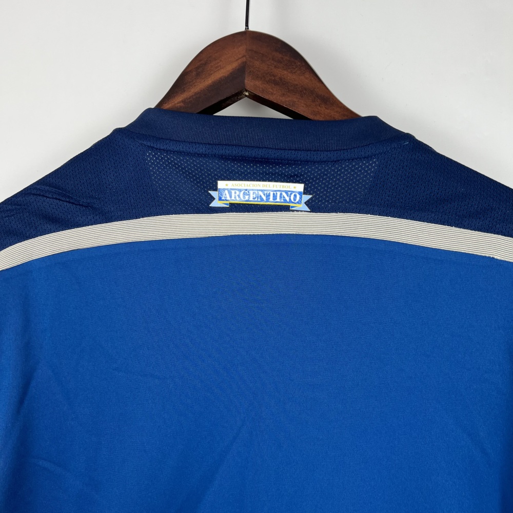 Argentina Retro Jersey Custom Away Football Jersey 2014
