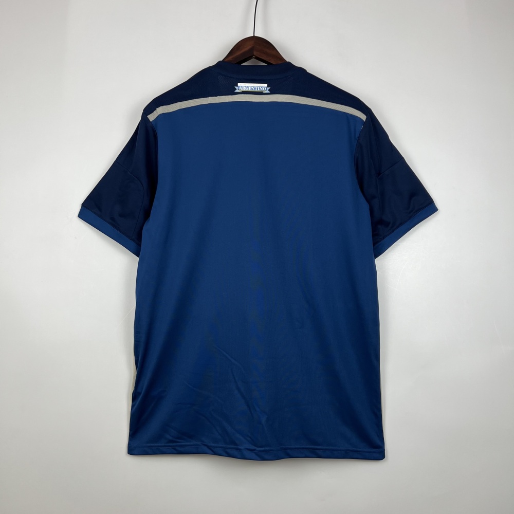 Argentina Retro Jersey Custom Away Football Jersey 2014
