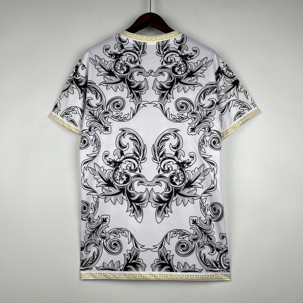 Italy Soccer Jersey x Versace White Special Edition Custom Shirt 2024