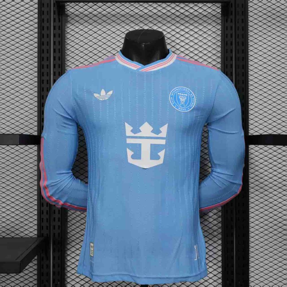 Inter Miami Authentic Soccer Jersey Third Away Long Sleeve Custom Shirt 2025