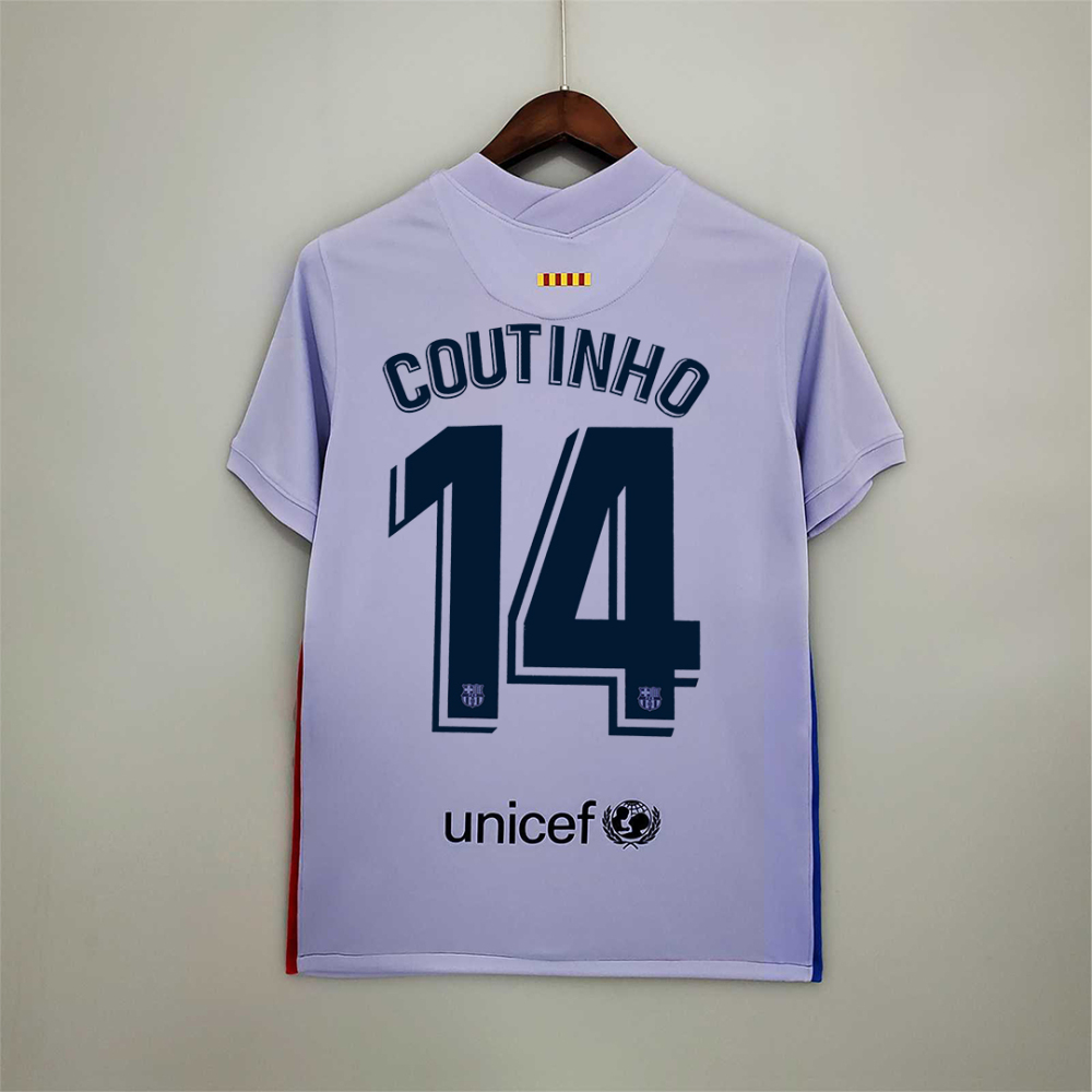 Barcelona Retro Jersey Away Soccer Shirt 2021/22