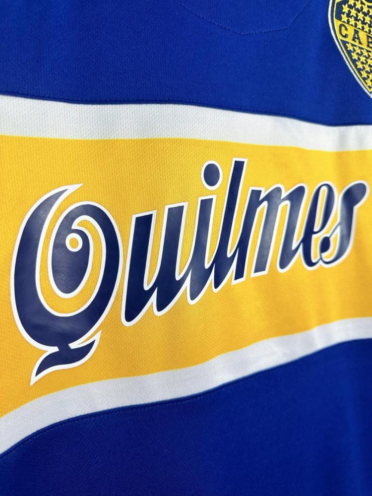 Boca Juniors Retro Soccer Jersey Home Long Sleeve Custom Shirt 1996/97