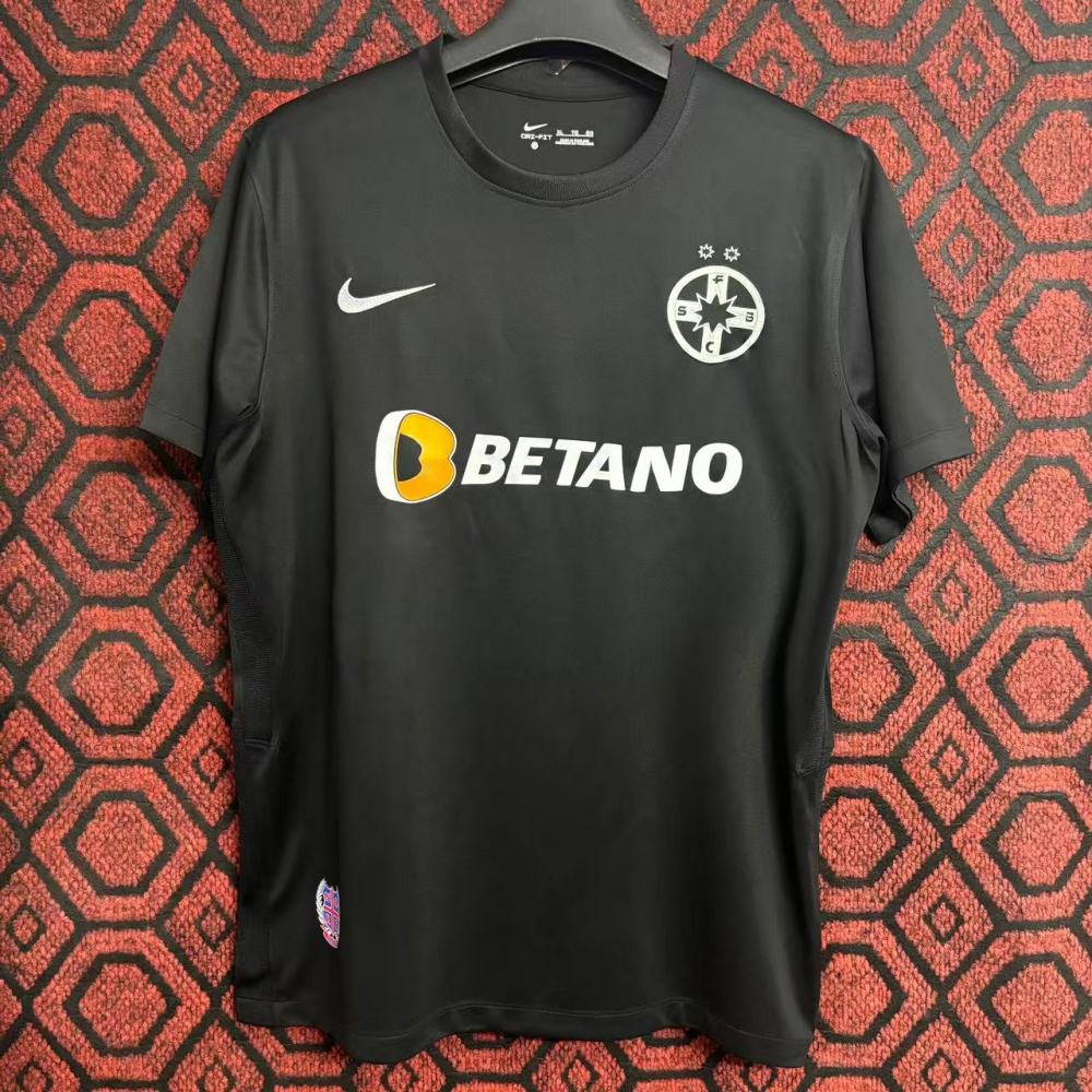 22-23 FCSB Away Soccer Jersey Black