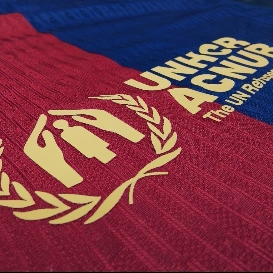 Authentic Soccer Jersey Barcelona Home x Travis Scott Shirt 2024/25