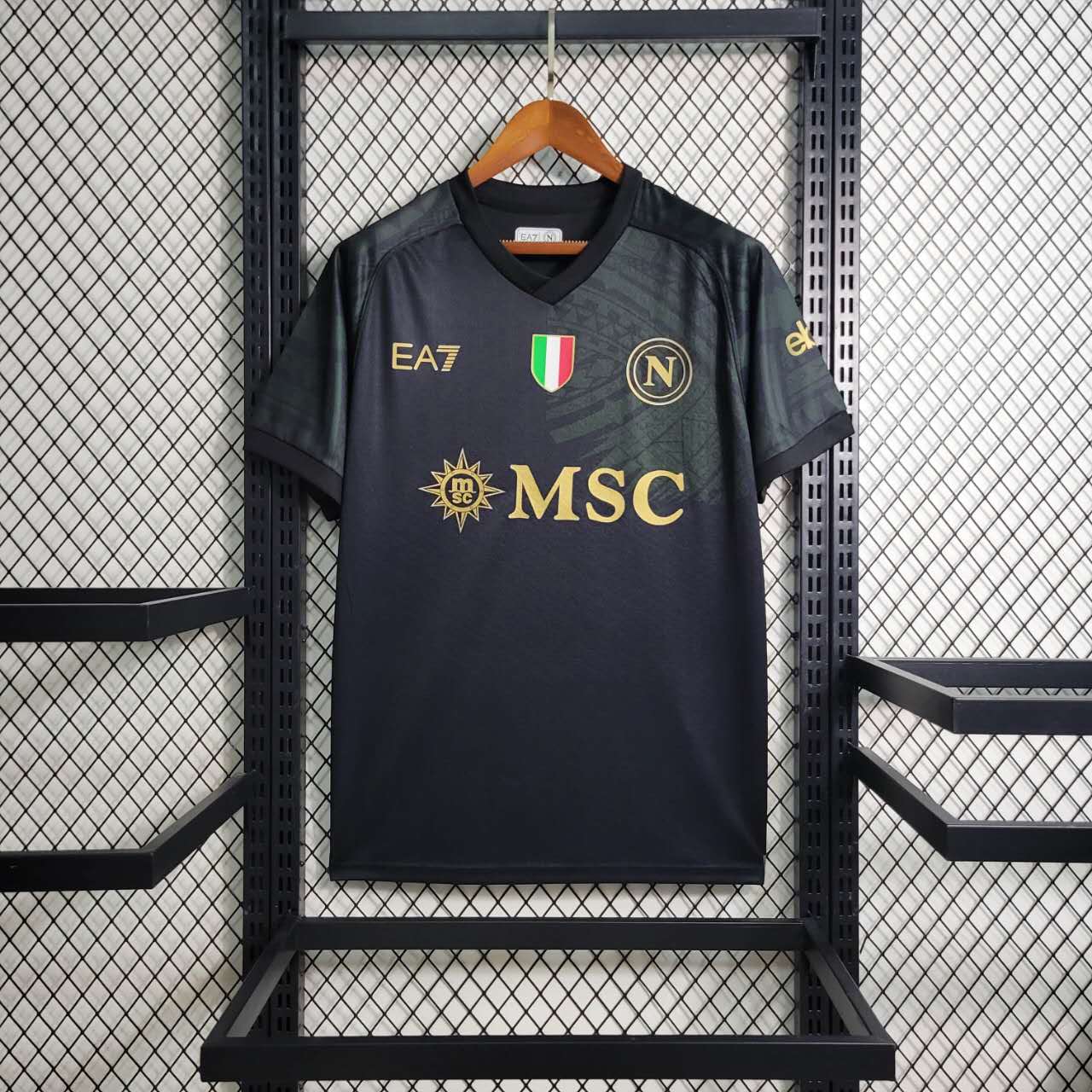 Napoli Soccer Jersey Third Away Custom Shirt 2023/24 in Black