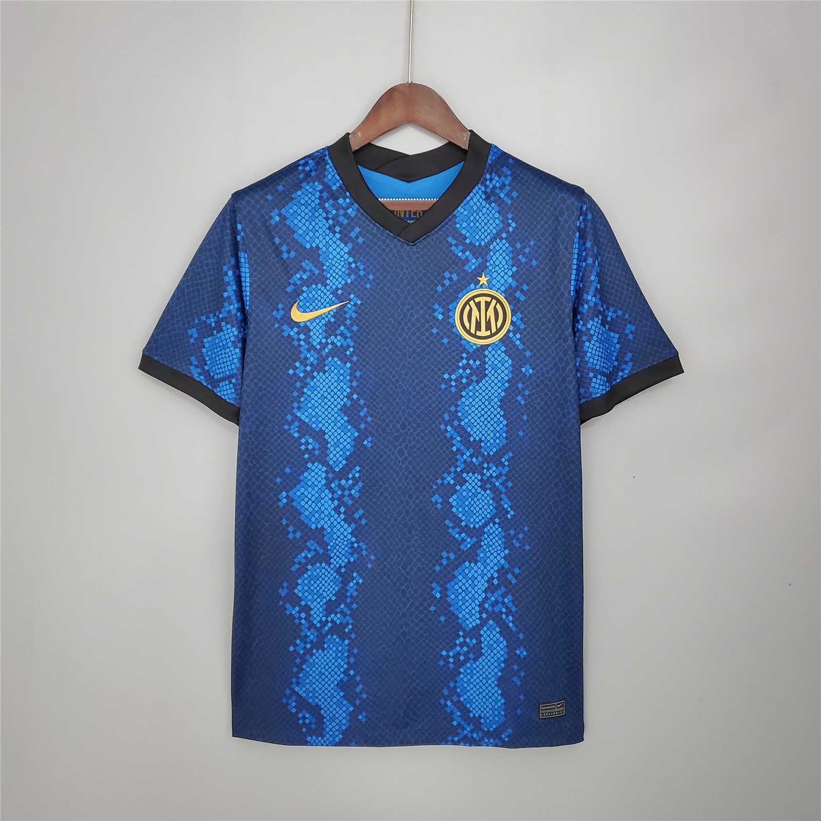 Inter Milan Retro Soccer Jersey Home Custom Shirt 2021/22 in Blue