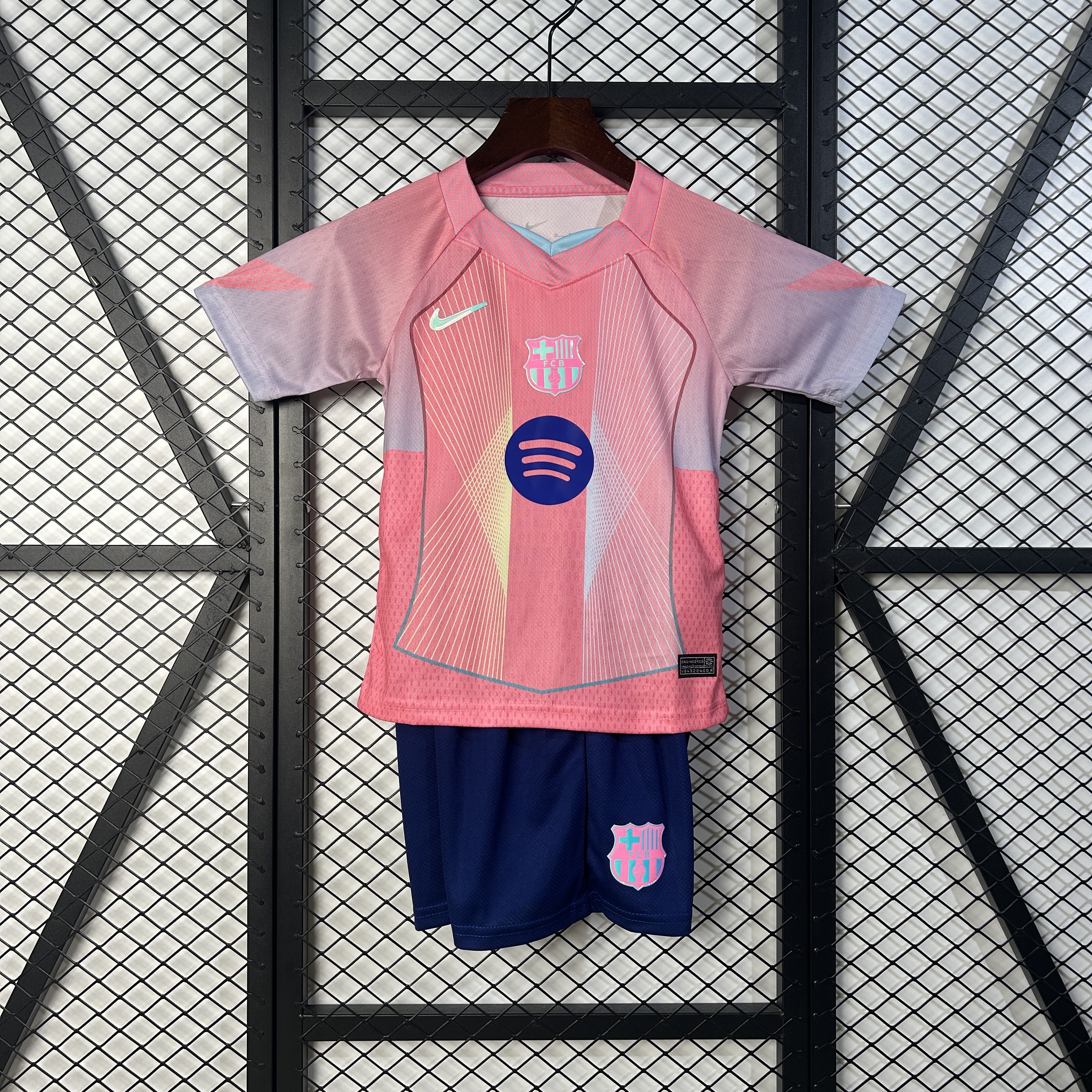 Barcelona Pink Special Edition Soccer Kids Jersey & Shorts Kit 2025/26