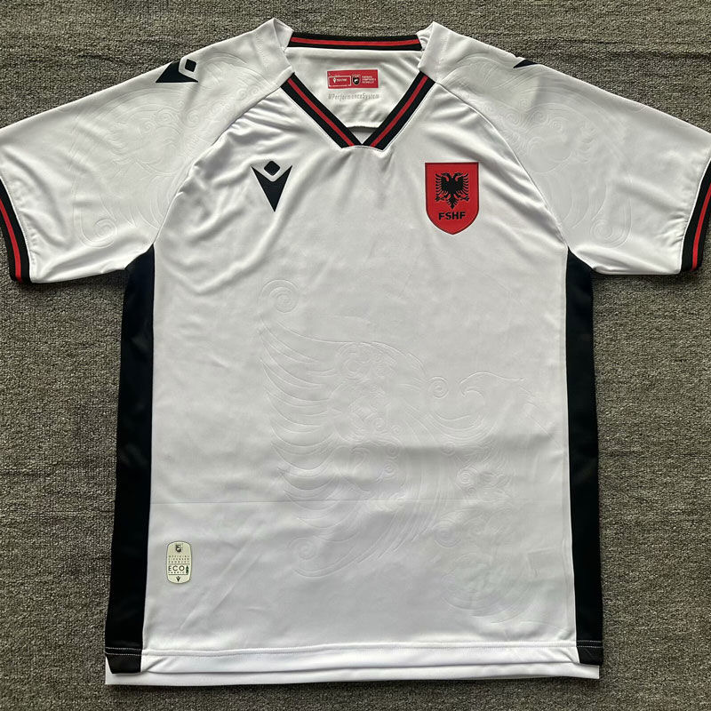 Albania Away Soccer Jersey Custom Shirt 2025-26 in White