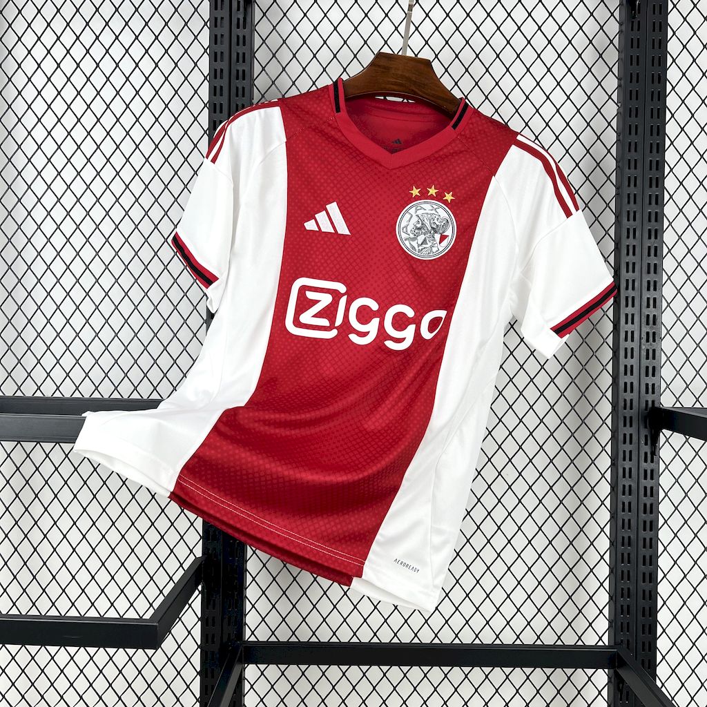 AJAX Football Jersey Home Custom Shirt 2025/26 in Red & White