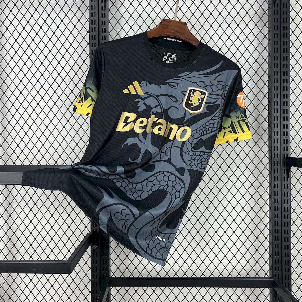 Aston Villa Football Jersey Special Edition Custom Shirt 2025/26 in Black