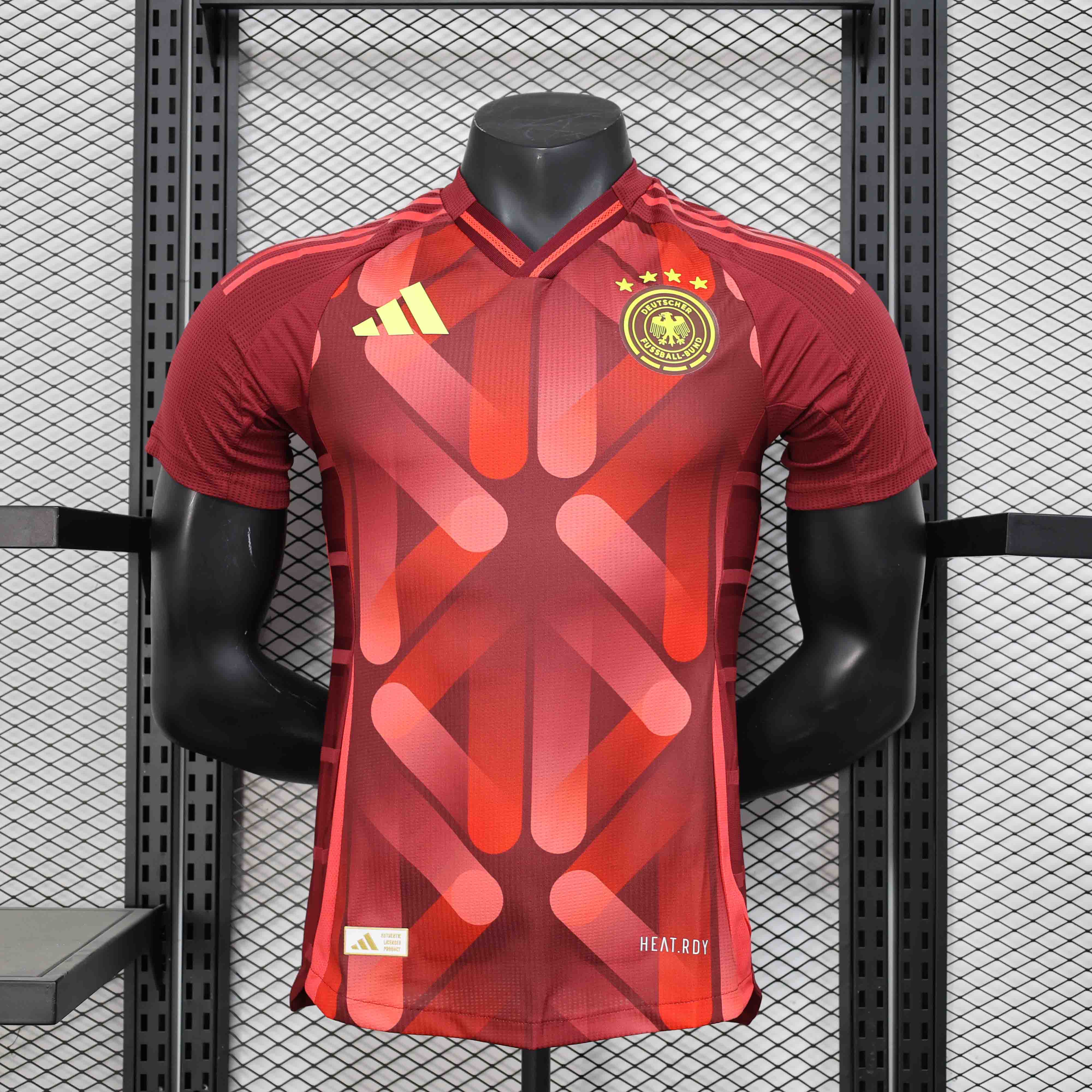 Germany Authentic Football Jersey Away Shirt 2025 in Red