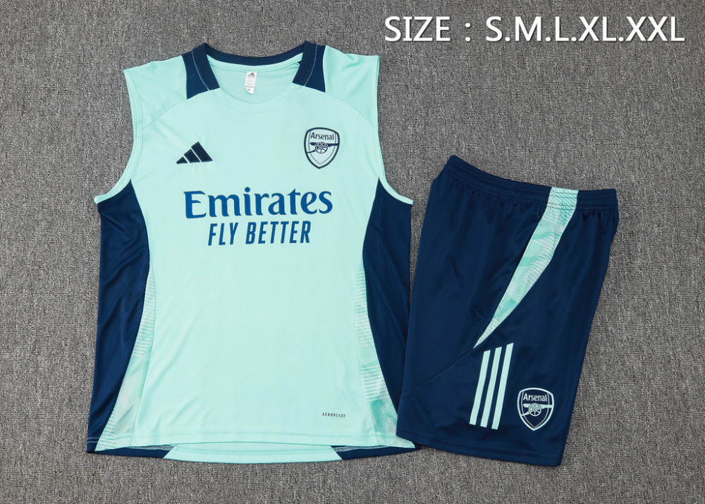 Arsenal Sleeveless Training Kit Green 2024/25