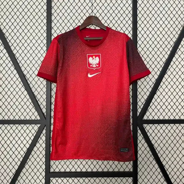 Poland Soccer Jersey Away Custom Shirt 2024 in Red