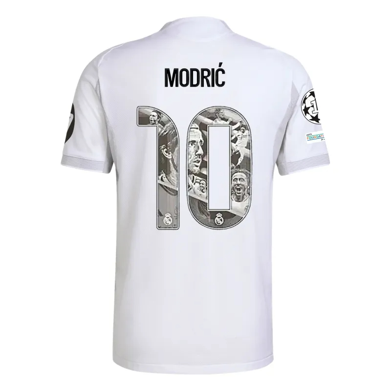 Modric Real Madrid Authentic Soccer Jersey Home Special Edition Shirt 2025/26 in Model Year: 2025/26 Country and League: