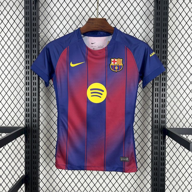 Barcelona Home Women's Soccer Jersey Custom Shirt 2025/26 in Red&Blue