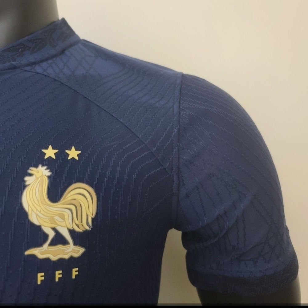 France Authentic Retro Soccer Jersey Home Shirt World Cup 2022