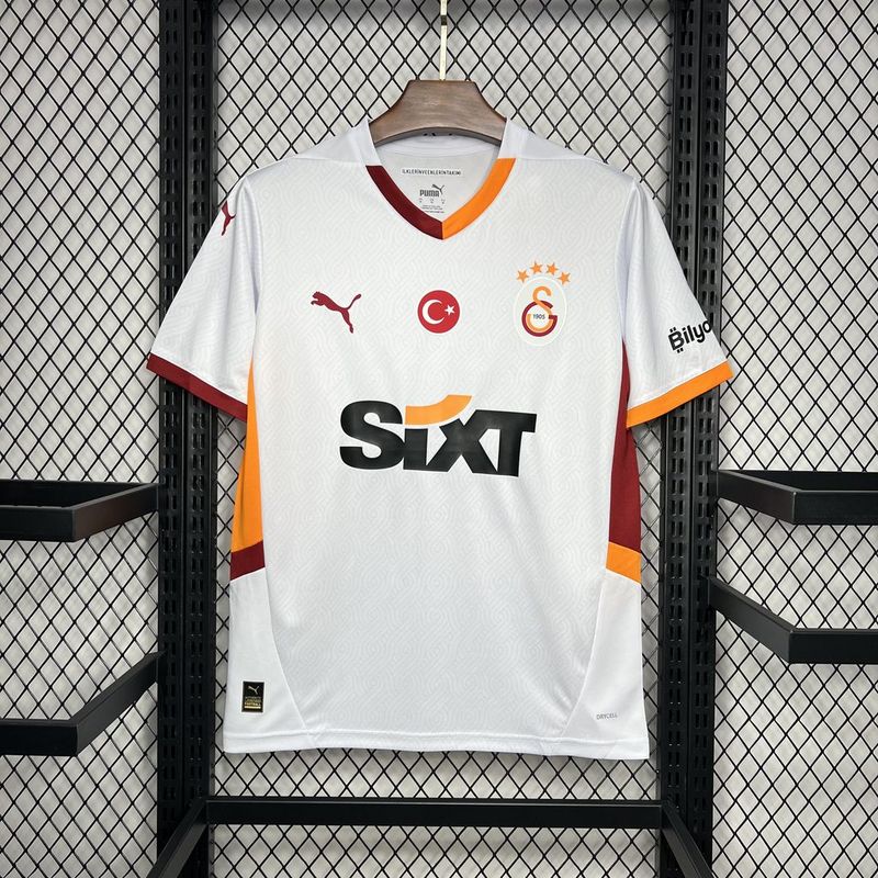 Galatasaray Away Football Jersey Custom Shirt 2024/25 in White
