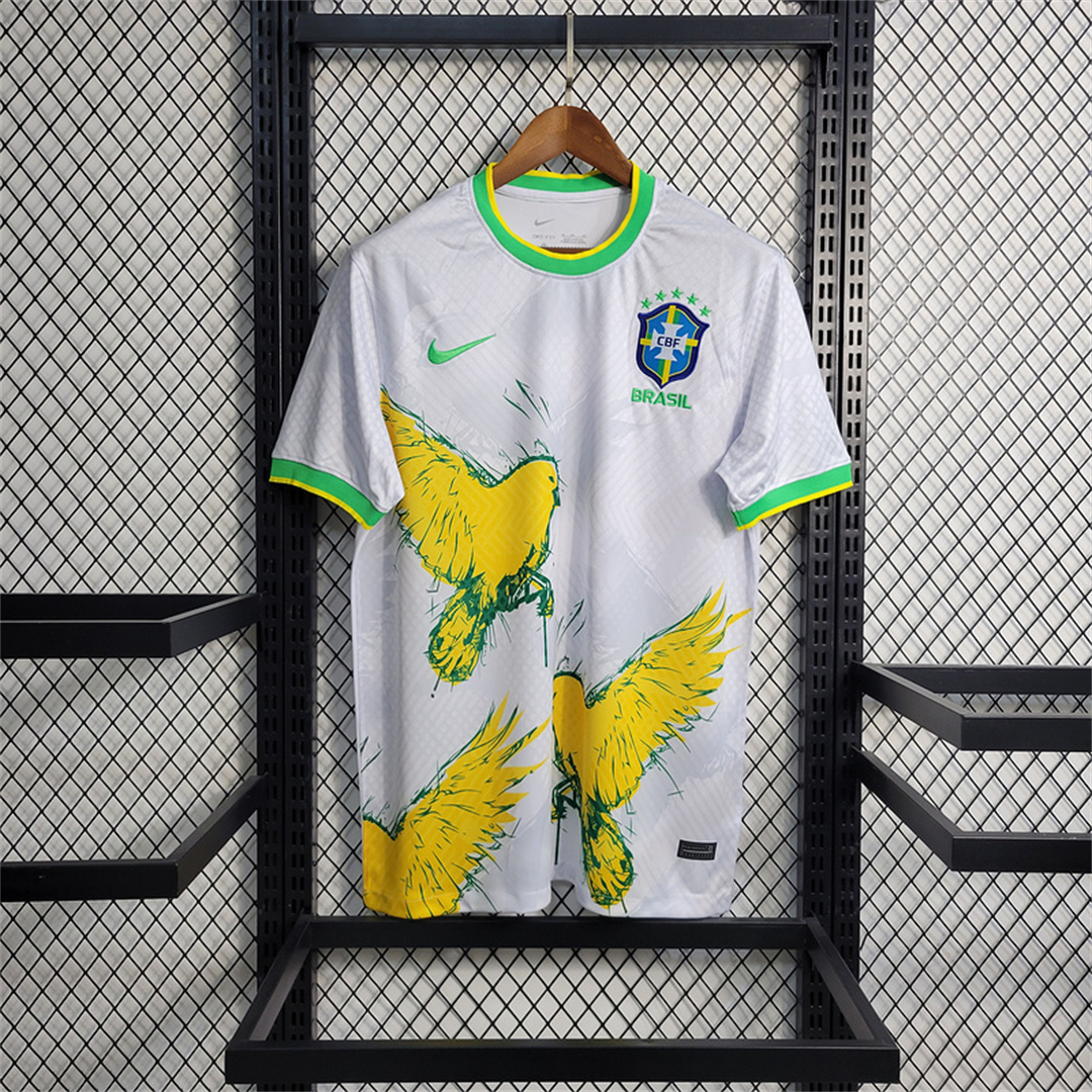 Brazil Soccer Jersey Special Edition Custom Shirt 2025 in White