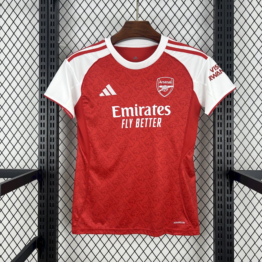 Arsenal Soccer Jersey Home Women's Custom Shirt 2025/26 in Red