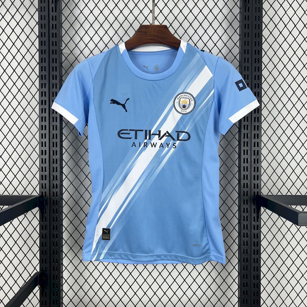 Manchester City Home Women's Football Jersey Shirt 2025/26 in Blue