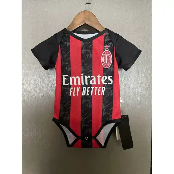 AC Milan Soccer Jersey Home Baby Uniform 2025/26 in Red & Black