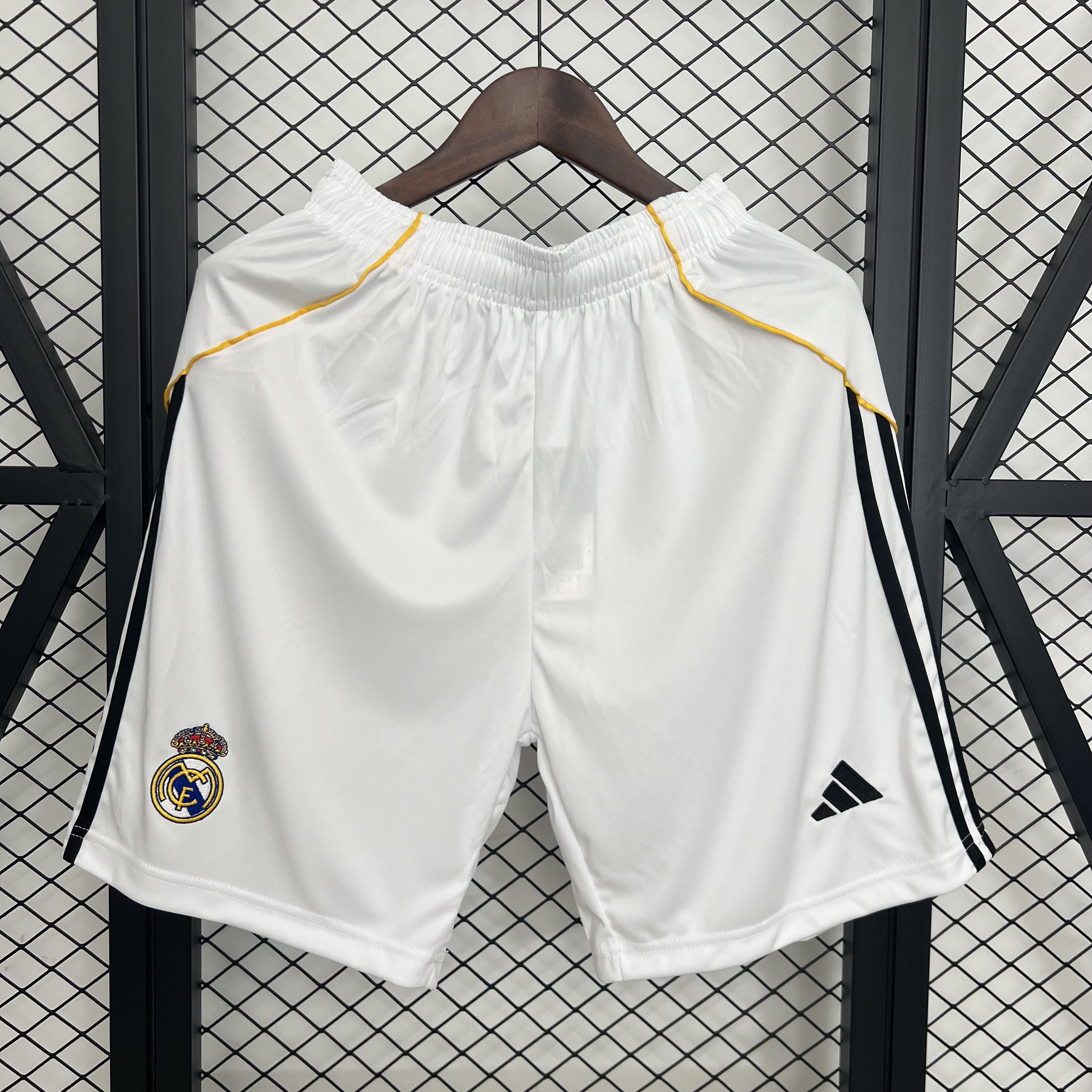 Real Madrid Soccer Shorts Custom Home 2025/26 in White
