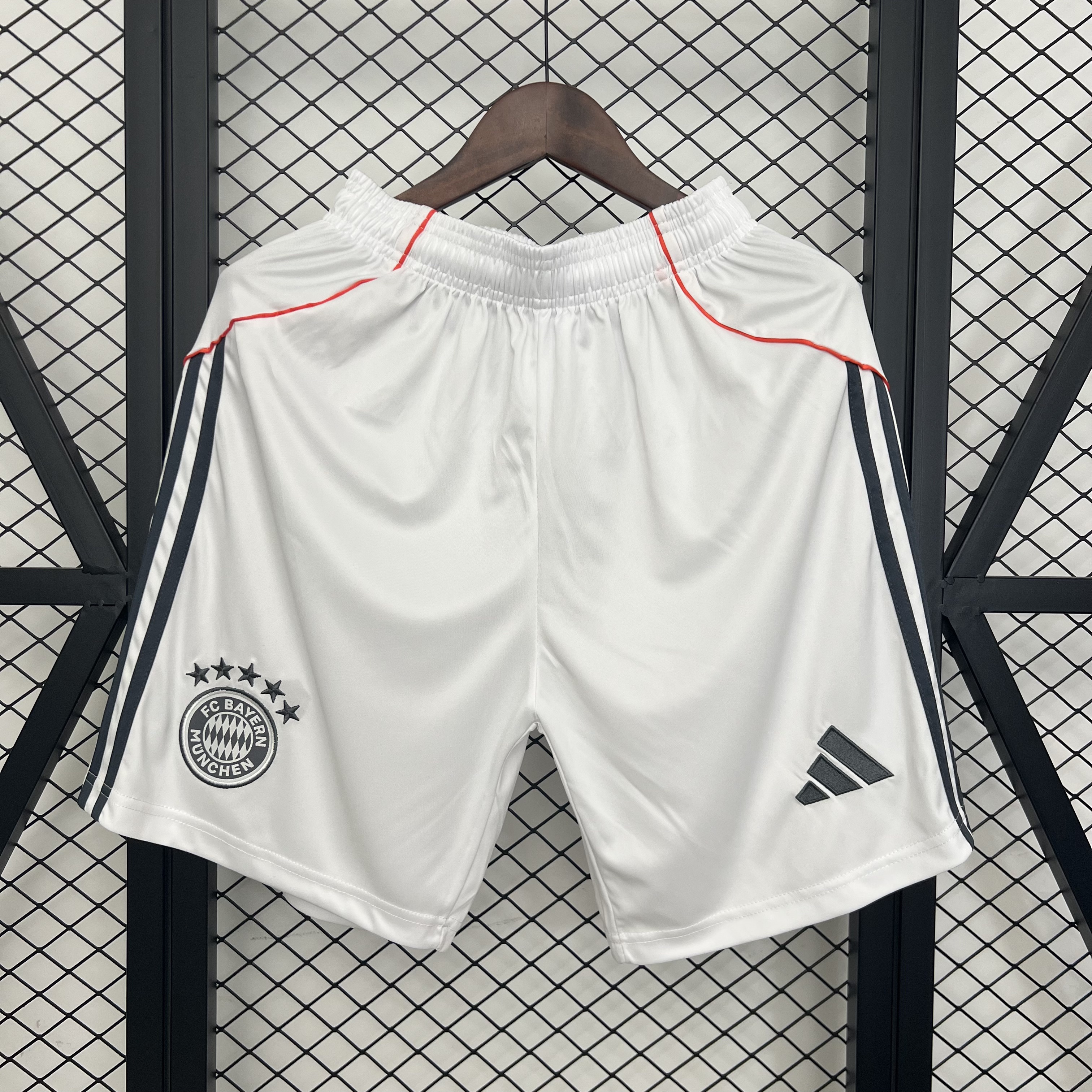 Bayern Munich Soccer Shorts Custom Away 2025/26 in White