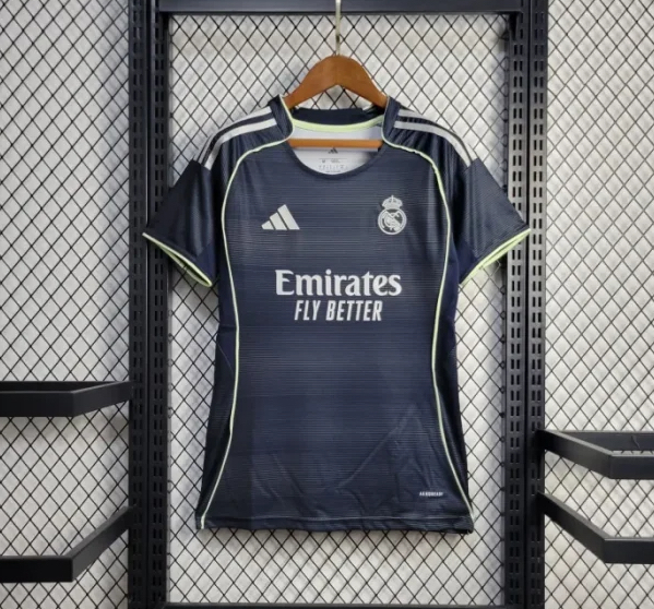 Real Madrid Away Women's Soccer Jersey 2025/26 in Navy
