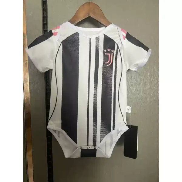 Juventus Soccer Jersey Home Baby Uniform 2025/26 in Black&White