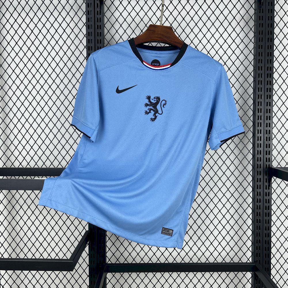 Netherlands Soccer Jersey Away Custom Shirt 2025 in Blue
