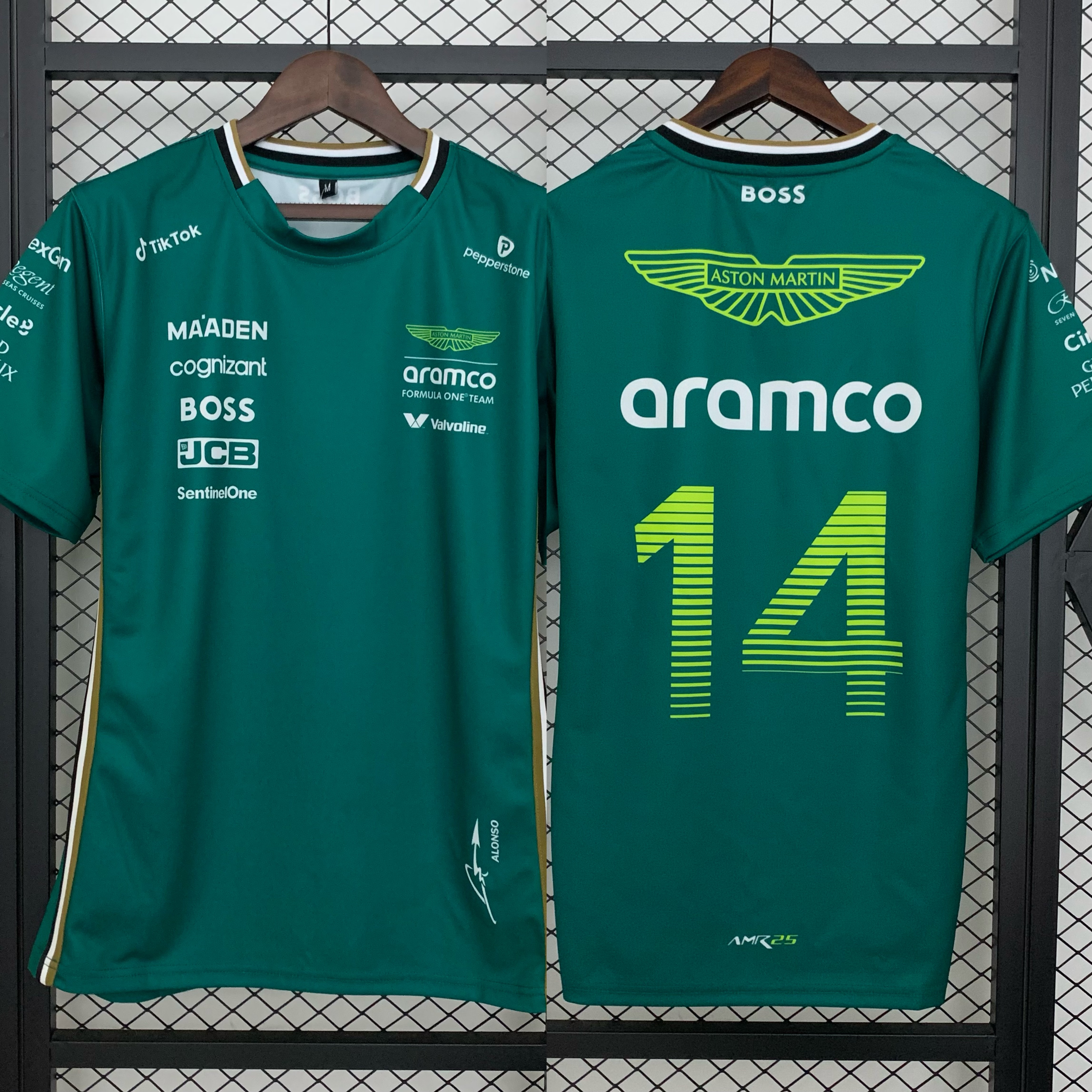 Aston Martin Aramco Cognizant F1 Racing Team T-Shirt 2025 in Green