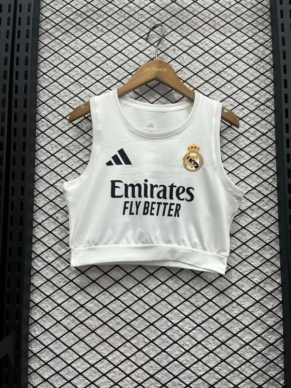 Real Madrid Home Women's Vest Soccer Jersey 2025/26 in Model Year: 2025/26 Country and League: Spain-La Liga