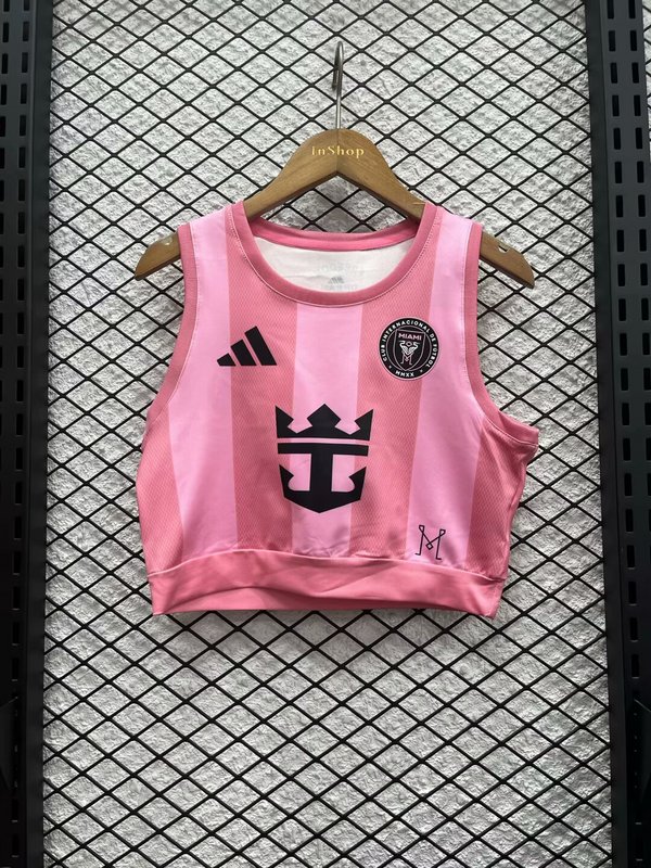 Inter Miami Soccer Jersey Home Women's Vest 2025 in Pink