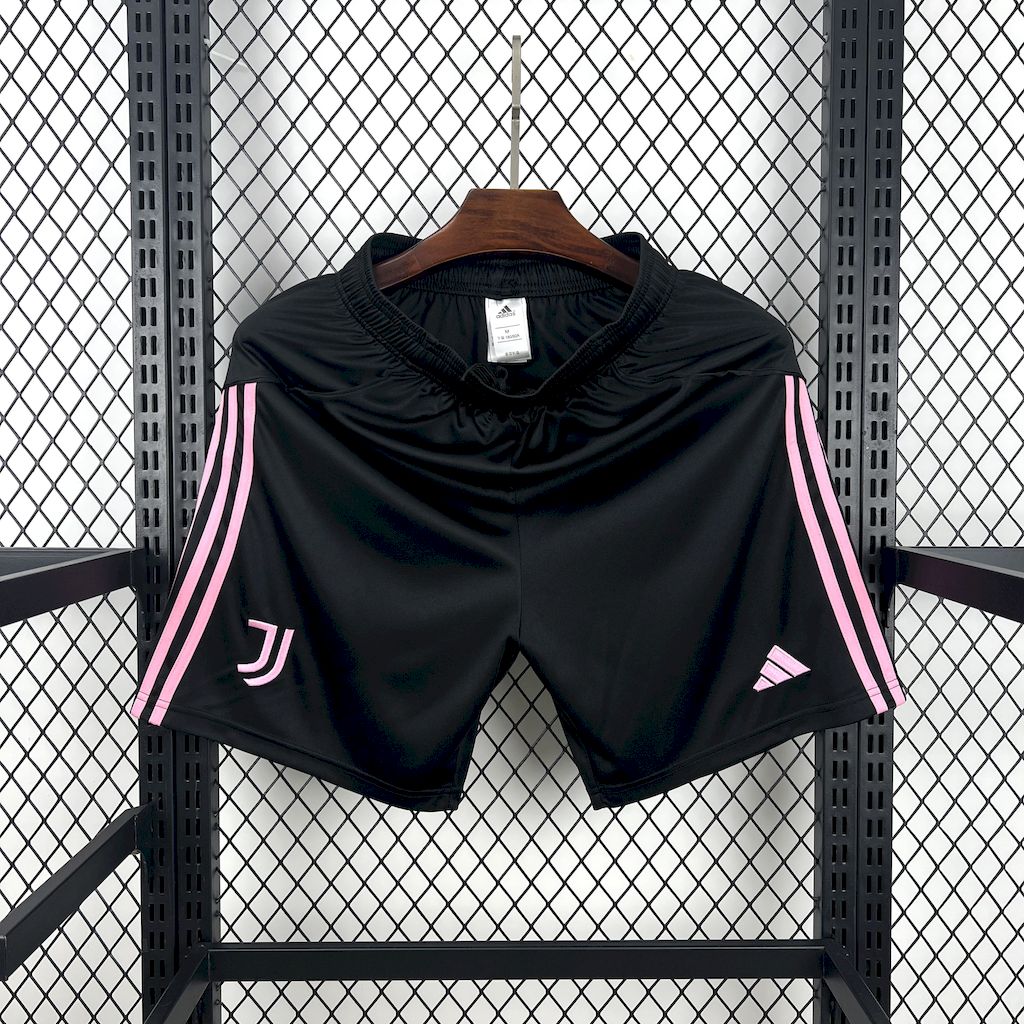 Juventus Soccer Jersey Home Custom Shorts 2025/26 in Black&Pink