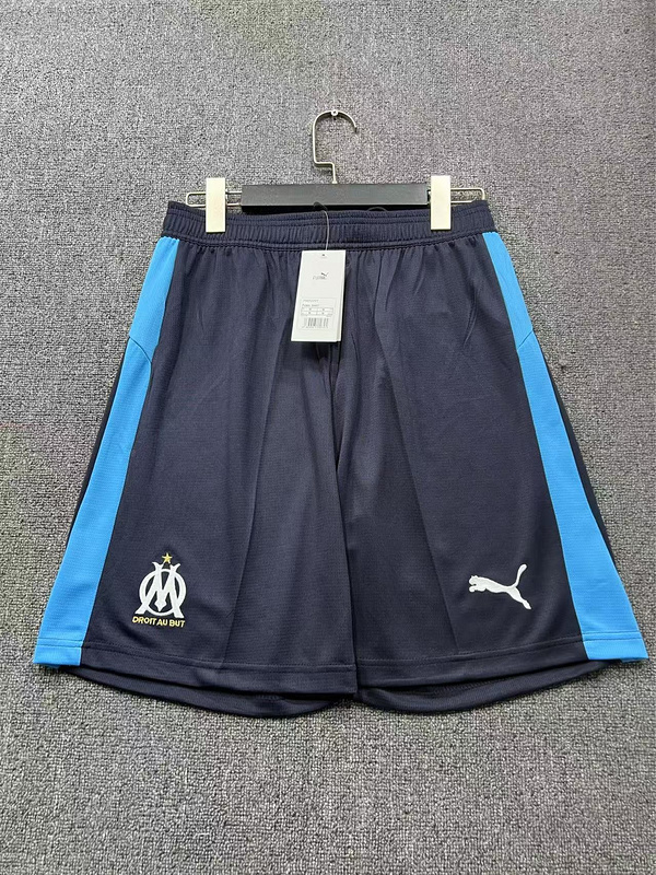 Marseille Soccer Jersey Away Custom Shorts 2025/26 in Blue