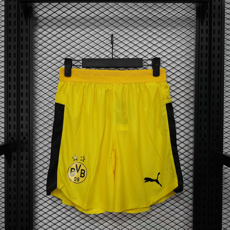 Borussia Dortmund Authentic Home Custom Shorts 2025/26 in Yellow