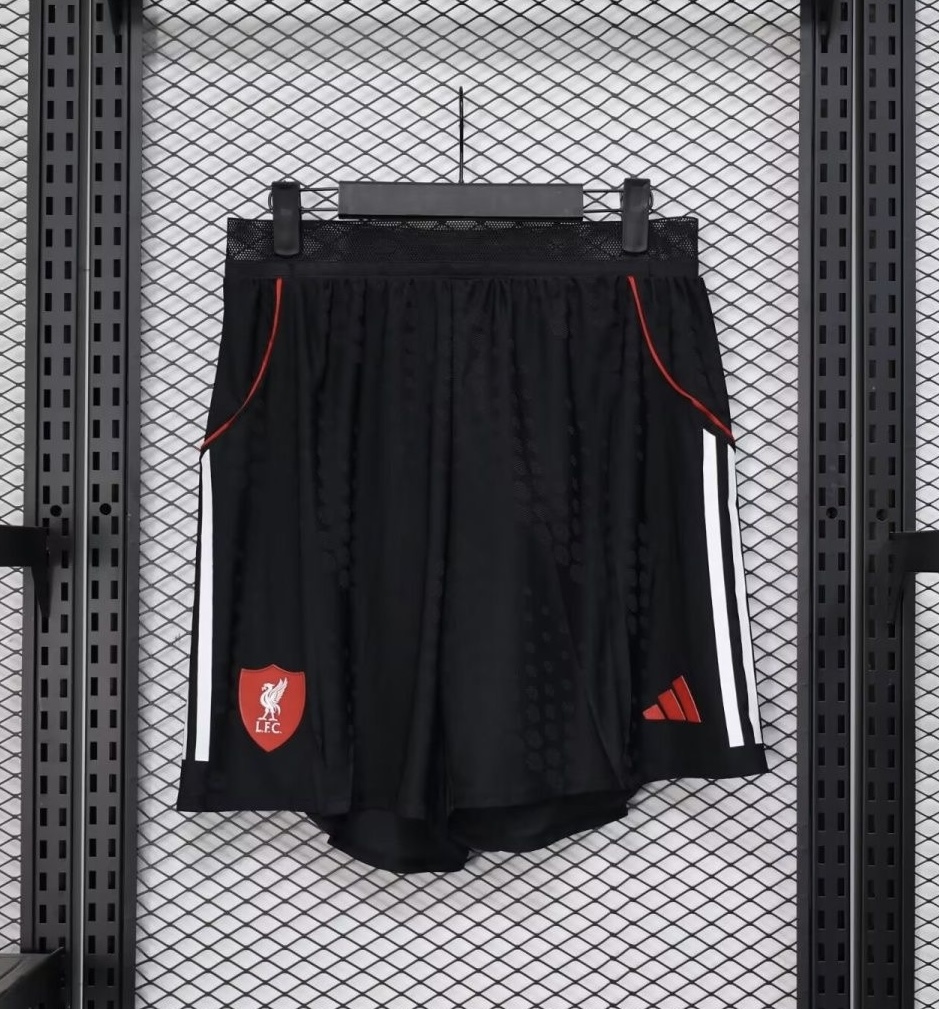 Liverpool Authentic Football Jersey Away Shorts 2025/26 in Black