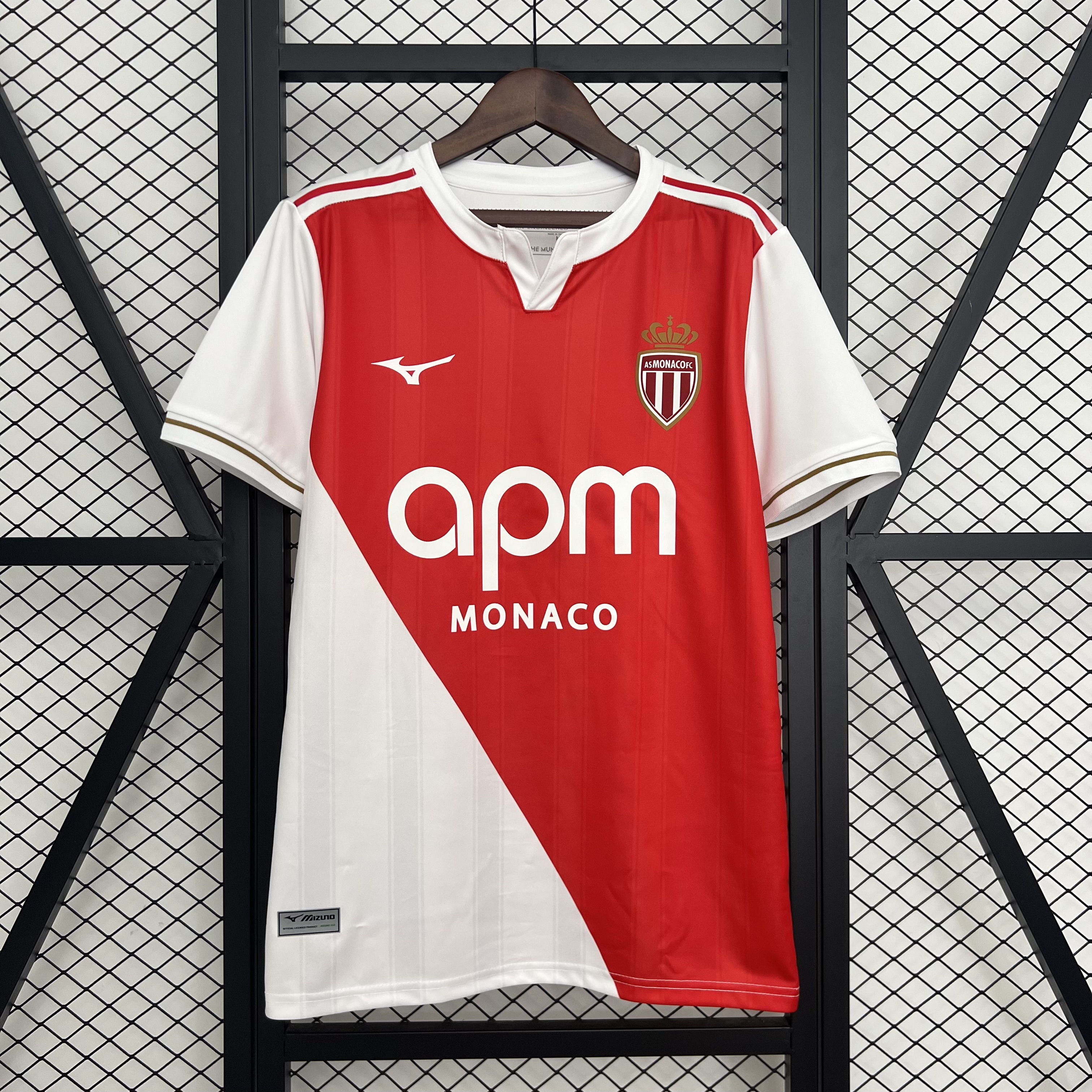 AS Monaco Soccer Jersey Home Custom Shirt 2025/26 in Red&White