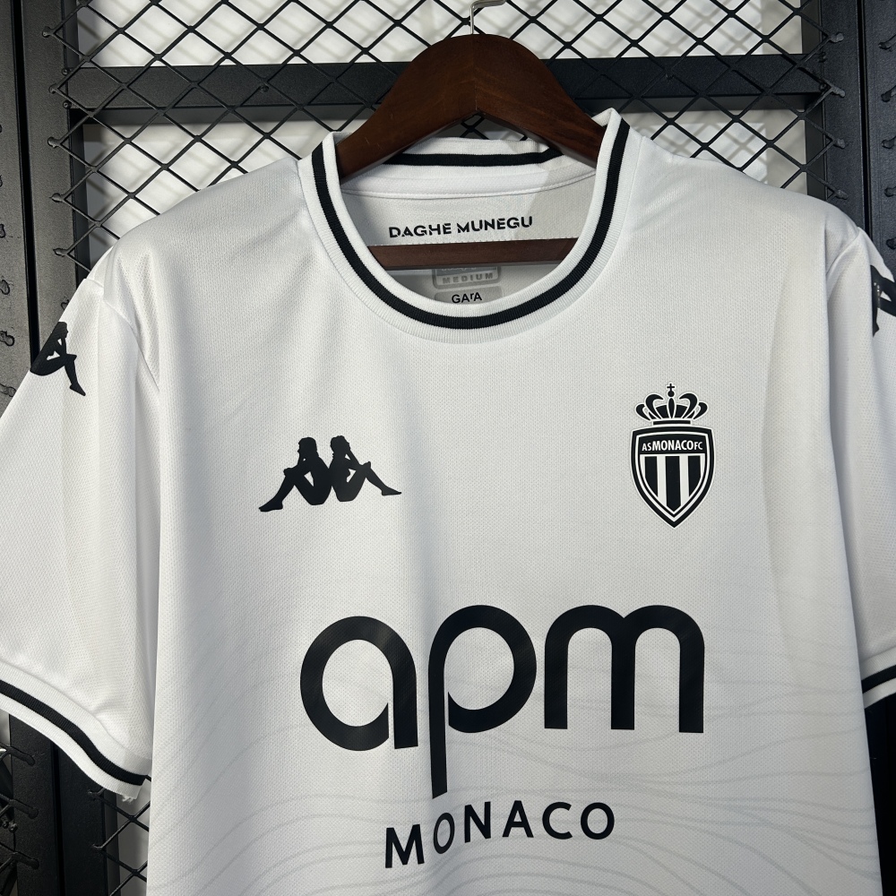 AS Monaco Soccer Jersey Away Custom Shirt 2025/26