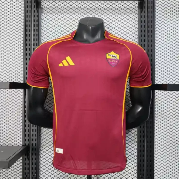 ROMA Authentic Soccer Jersey Home Shirt 2025/26 in Red