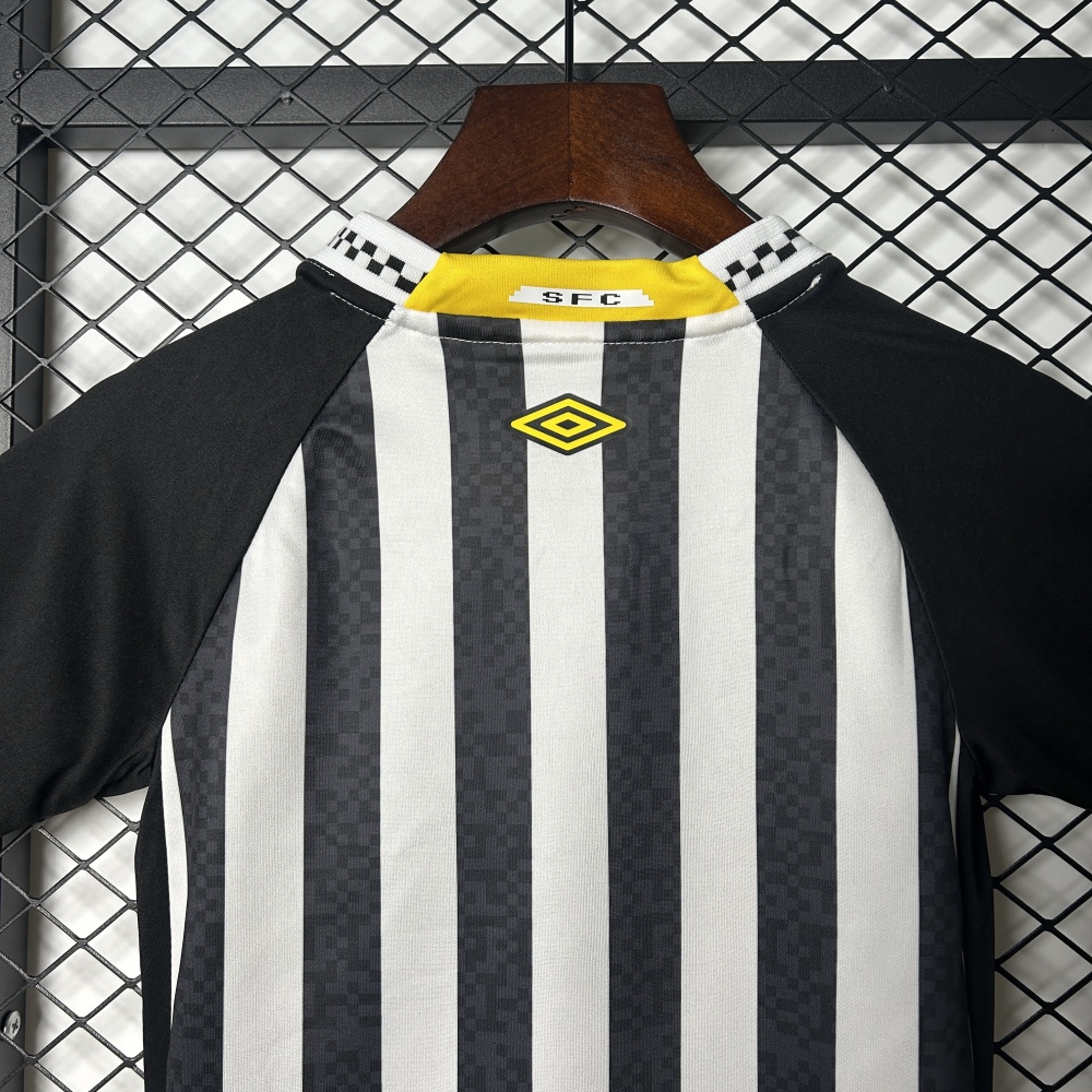 Santos FC Soccer Jersey Away Kids Kit Jersey+Shorts 2025