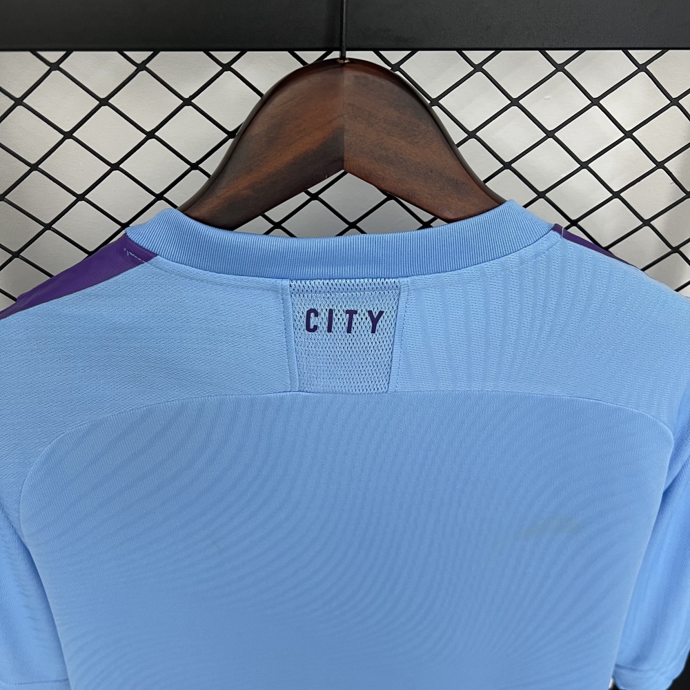 Manchester City Retro Football Jersey Home Shirt 2019/20