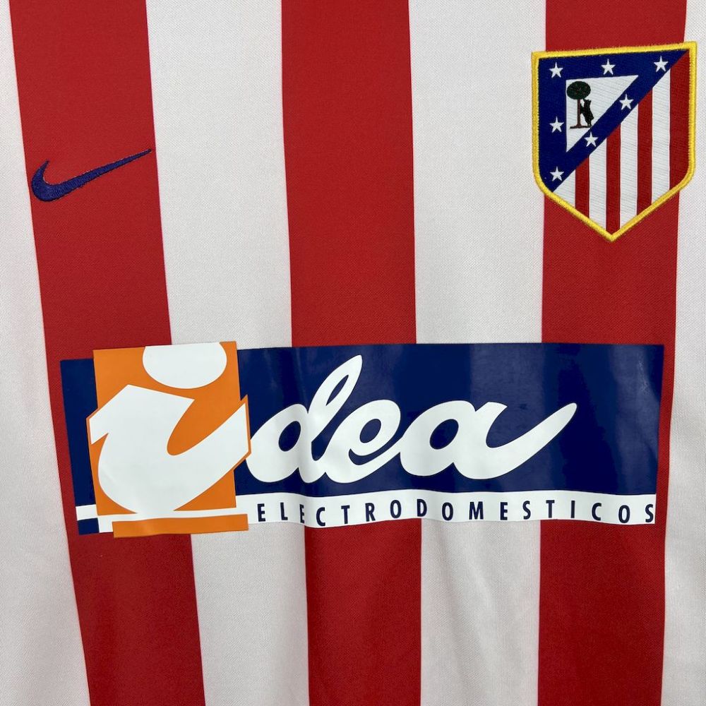 Atletico Madrid Retro Soccer Jersey Home Shirt 2002-03