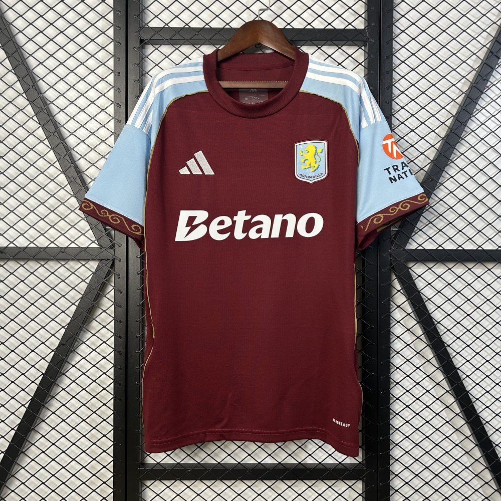 Aston Villa Football Jersey Home Custom Shirt 2025/26