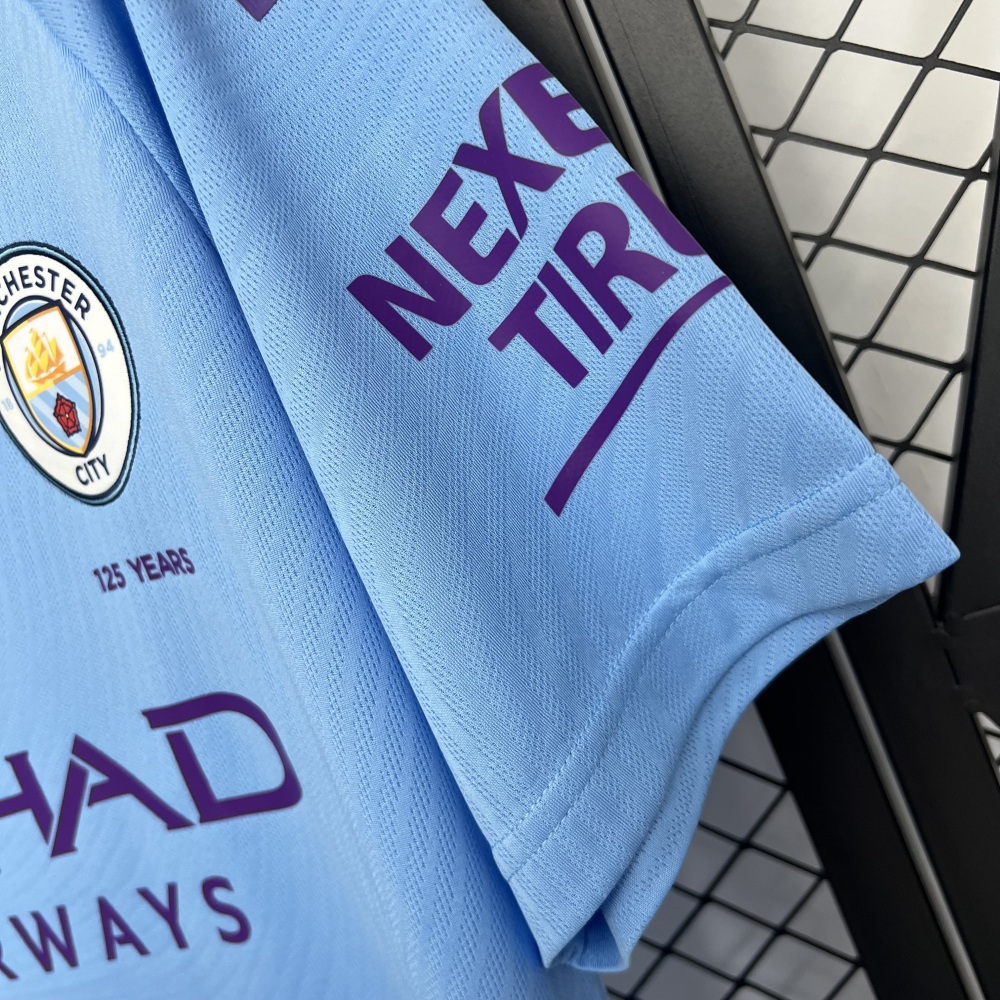 Manchester City Retro Football Jersey Home Shirt 2019/20